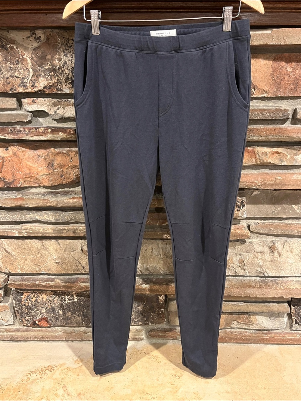 Unbound Merino Grey Travel Pants Tapered Leg